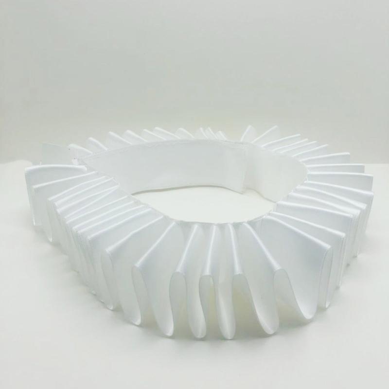 Elżbietański kołnierz kryza Średniowieczne Style Odpinany Kołnierz Wzorzysty Falbankowy Kołnierz do Autentycznych Średniowiecznych Zestawów Kostiumowych