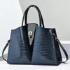Crocodile Pattern Faux Leather Tote