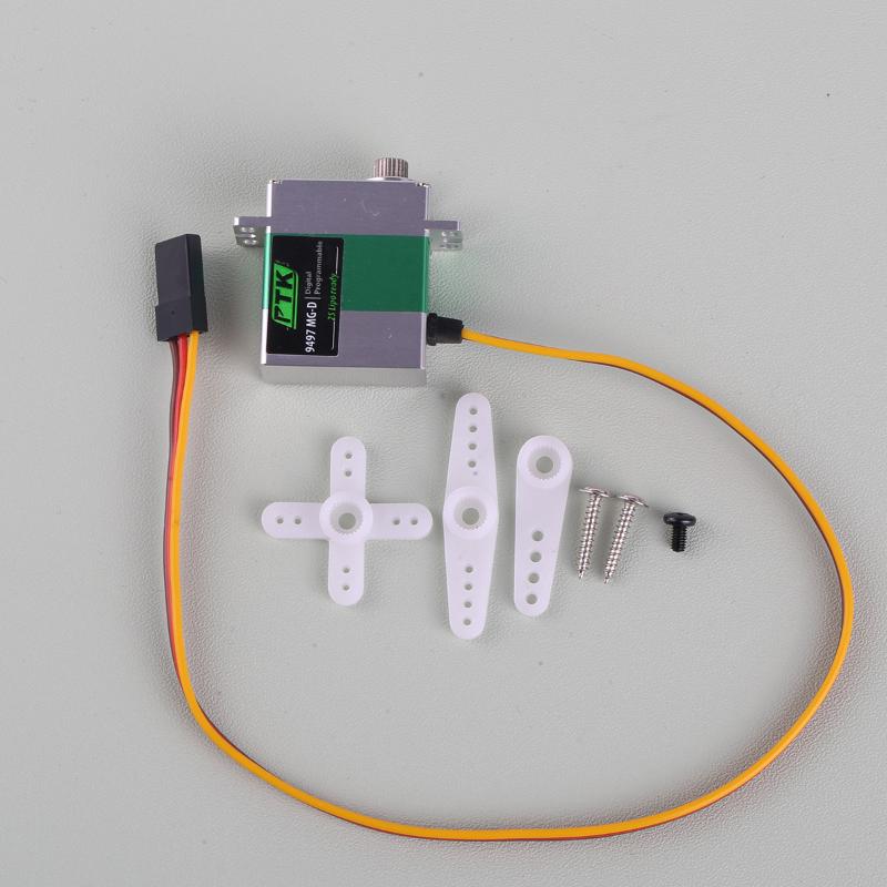 1 Set Ptk 9497 Mg-D Micro Digital Servo Servos Metal Steering Gear Coreless Motor Rc Cars Airplane Fixed Wing Helicopter Parts