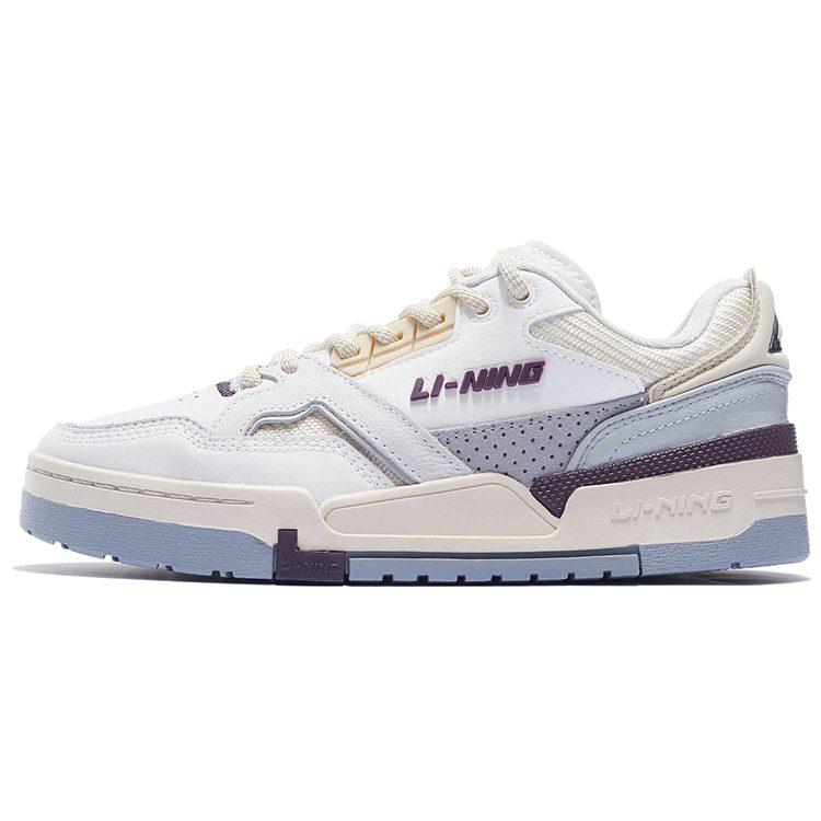Li Ning 001 BTC SP Low top Skateboard Shoes Women's White Purple AZGS092-1