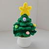 Christmas Yarn Ornament Bright Color Xmas Tree Star Shape Knitted Tree