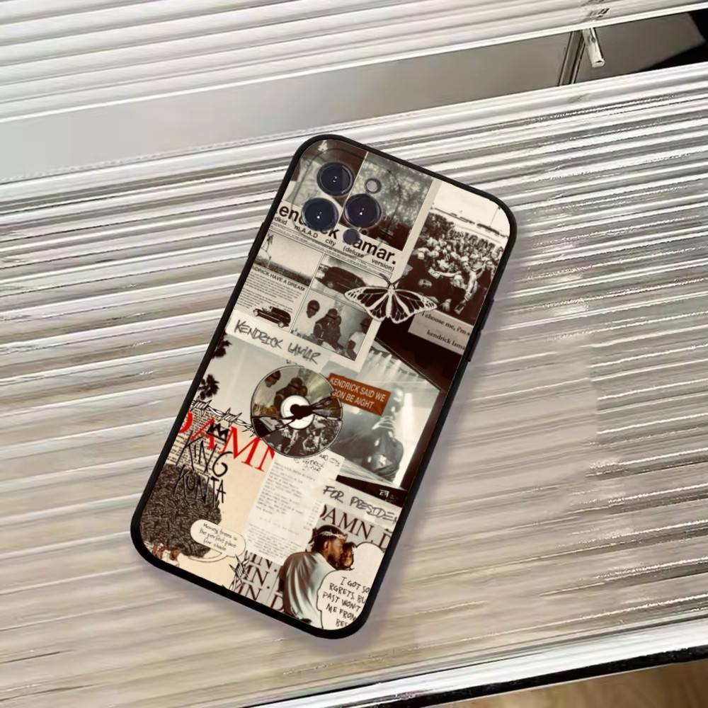 K-Kendrick Lamar Rapper Phone Case For iPhone 17, 16,15,14,13,12,11 Plus,Pro Max, Others Soft Black Cover