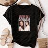 Angelina Jolie Sommer Mode Kurzärmel Unisex und WoUnisex Universelles Hemd Muster Große Größe Bequemes T-Shirt