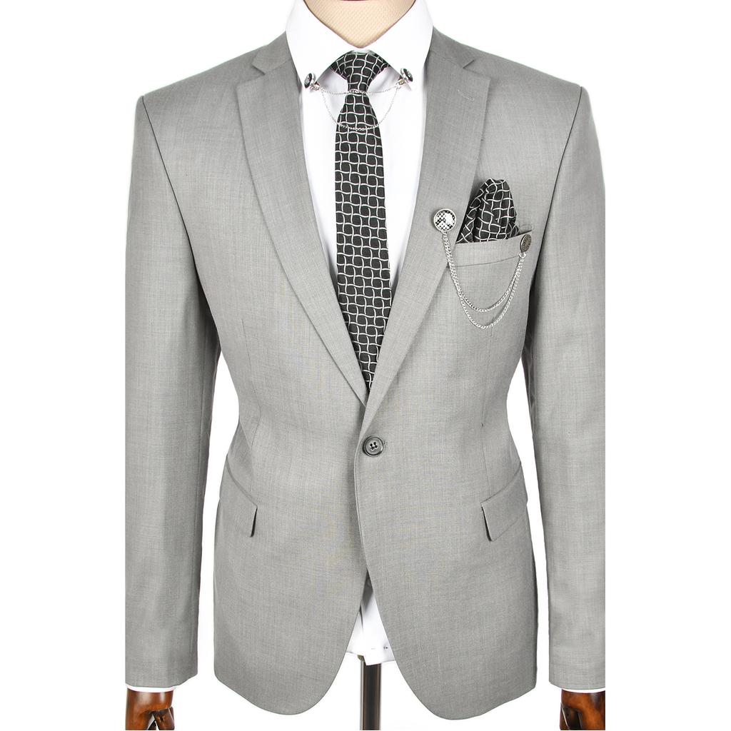 

DeepSEA Slim Fit костюм-двойка с одной пуговицей и двойной прорезью 2300382 52