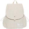 Koreanischer Lässiger Rucksack, Karierter Nylon-Rucksack, Leinwandtasche für Studentinnen, Instagram Nischen-Rucksack für Pendeln und Reisen