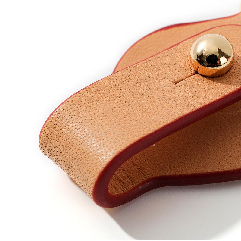 Presbyopia-Friendly D-67 Wear-Resistant Vegetable Tanned Leather Shoulder Strap with Buckle & Hardware Protection Ring.