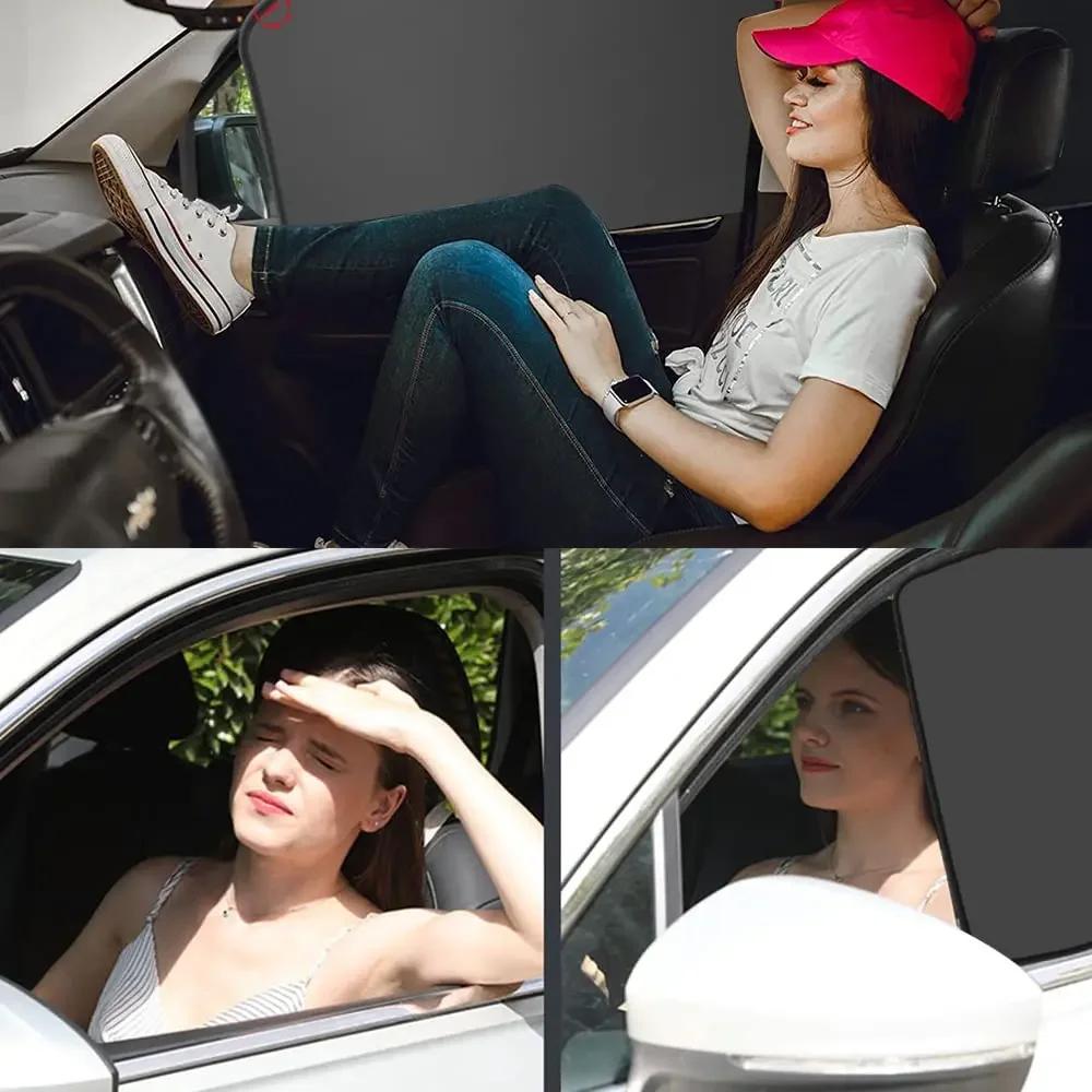 Car Magnetic Sunshade High Quality UV Protection Anti-direct Sun Cars Window Curtain Double Side Protector Auto Accessories