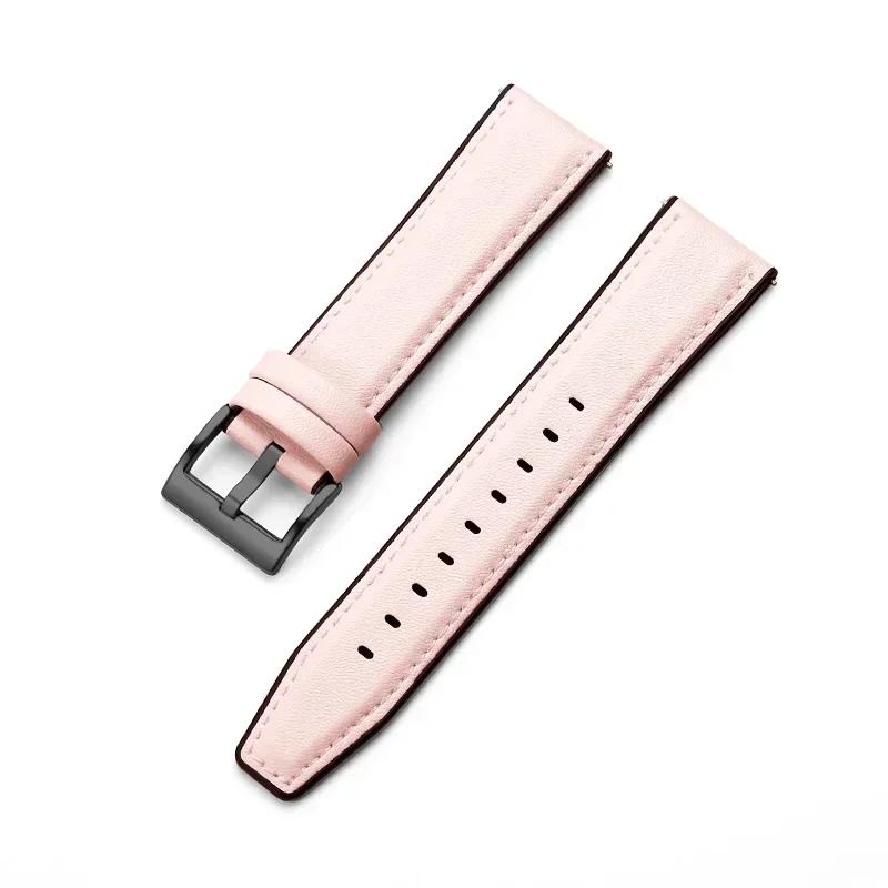 Cinturino in Pelle e Silicone da 22mm per Huawei Watch 5 GT6/5 Pro GT6/5/4/3 46mm Braccialetto Universale per Huawei GT6 Pro/GT 6 Cinturino per Orologio