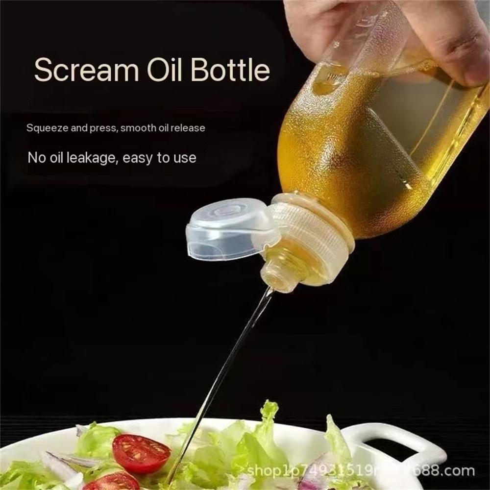 300ml 500ml Hitzebeständige Plastik Küchenölflasche Mit Quetschkontrollmechanismus Leere Haushaltsflasche