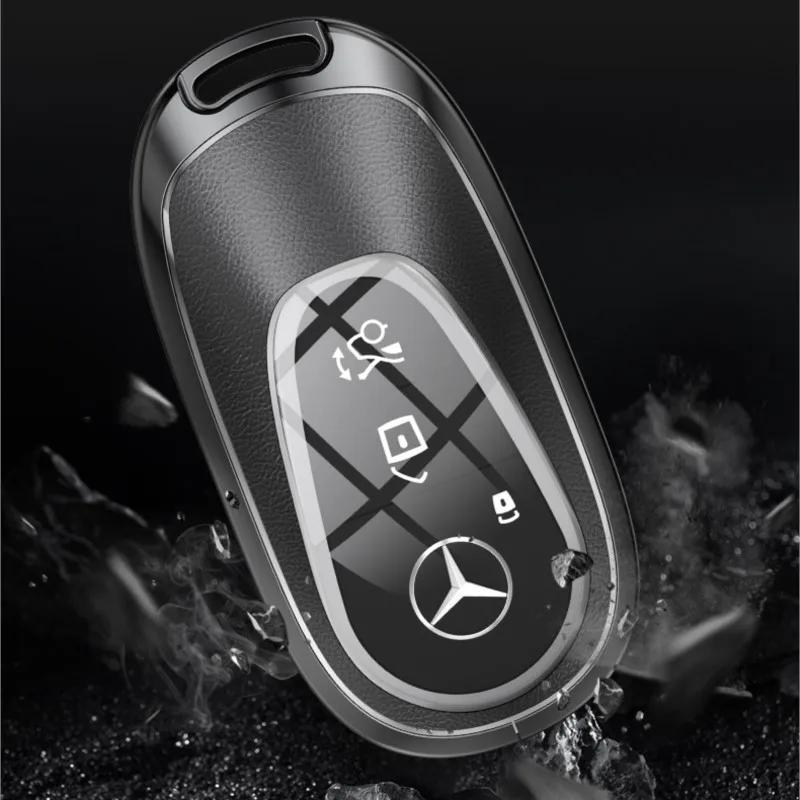 YWP4  Car Key Case Cover Shell For Mercedes Benz C E S Class GLC W206 W223 W214 E300 C260 C300 S450 S500 S400 Key Protection Accessory