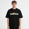 Lazy Garfield Letter Trendy T-Shirt! American Casual Loose-Fitting Short Sleeve, Unisex, Oversize Couple Tee