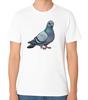 Beautiful Pigeon Graphic Unisex T-Shirt Urban Realistic Bird Lover Tee