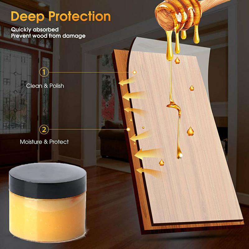 Furniture Care Polishing Waterproof Floor Wax Furniture Polish Wood Seasoning Natural Wood Wax Traditional