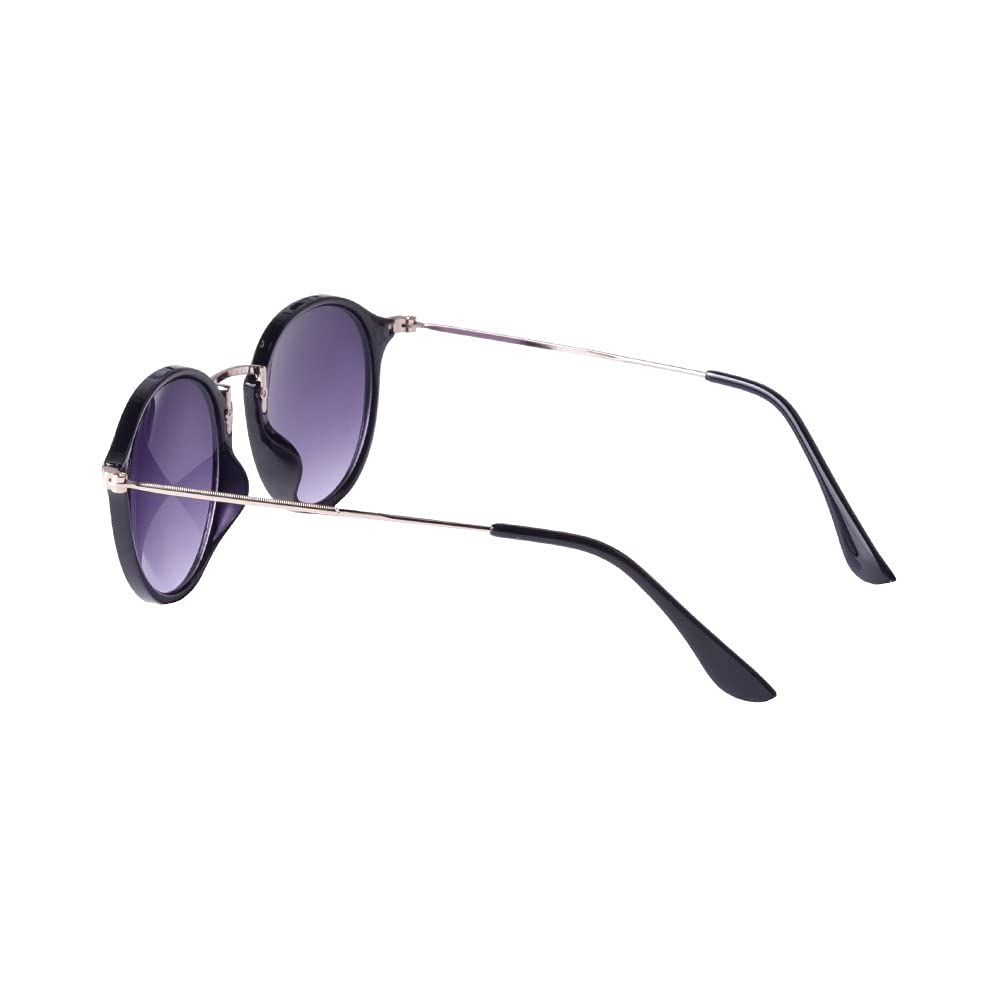 [J-SOUL] Sunglasses, Combination Style, Fashionable Design [UV Protection], Black/Smoke JS3110-1