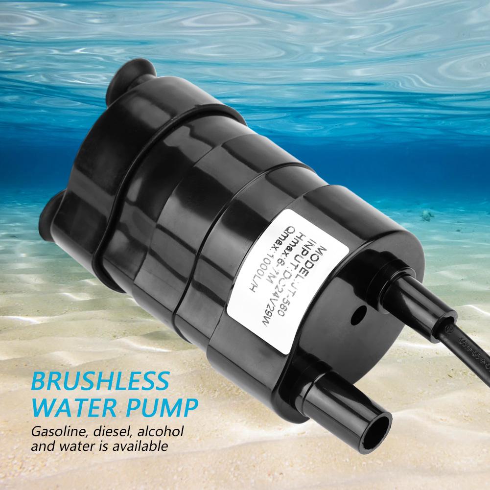 Mini High Hydraulic Head DC Brushless Submersible Water Pump 24V 20 celsius 90 celsius