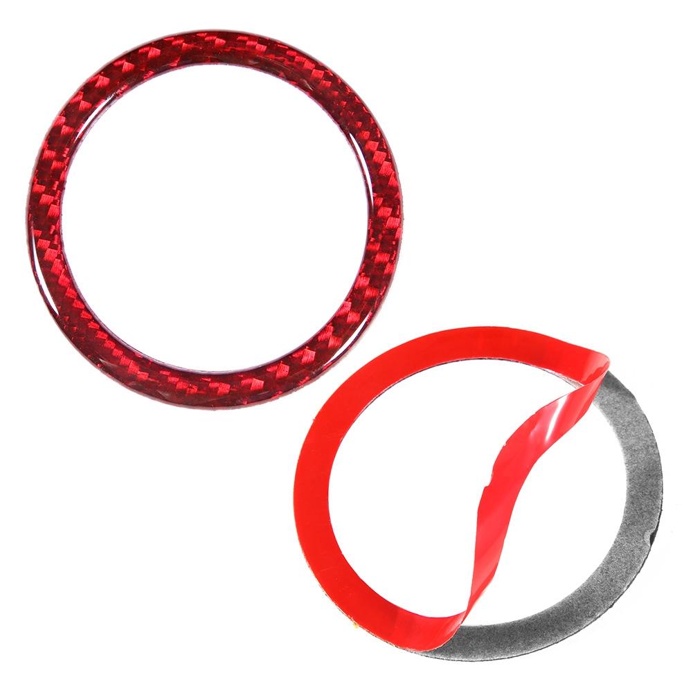 Carbon Fiber Engine Start Button Ring Trim Decoration Fits for Subaru BRZ