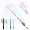 3Pcs Integrated Dart Flights and Shafts Anti-fall Transparent Darts Tail Durable Integrated Dart Shaft and Flights Plastic