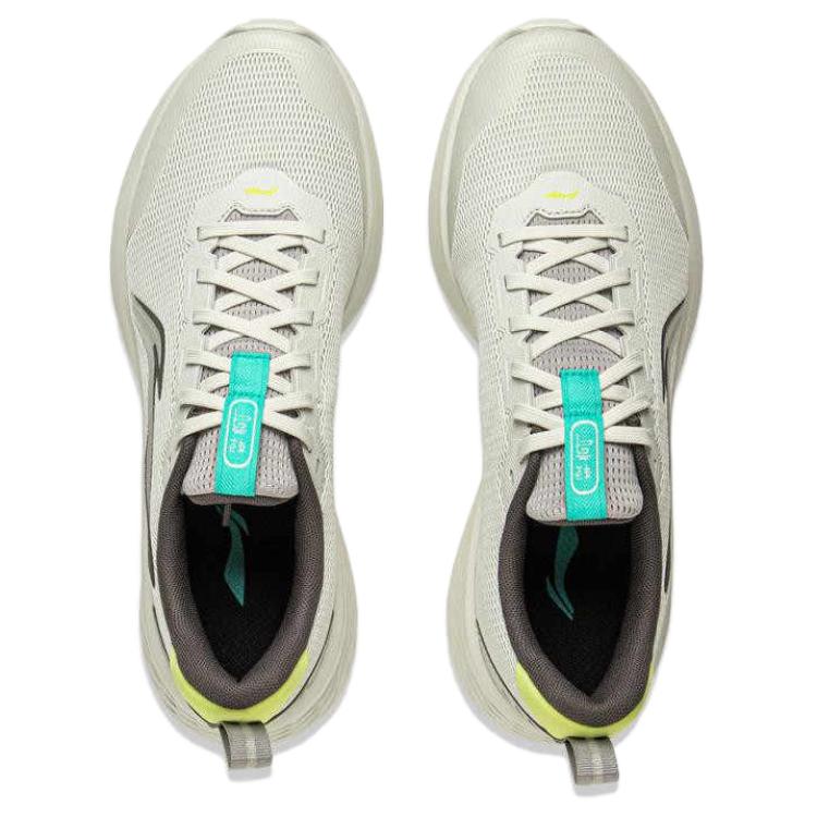 LiNing Lightweight Cloud Comfortable Versatile Non-Slip Wear-Resistant Low-Top Casual Running Shoes Men sneaker Gray ARSV087-2