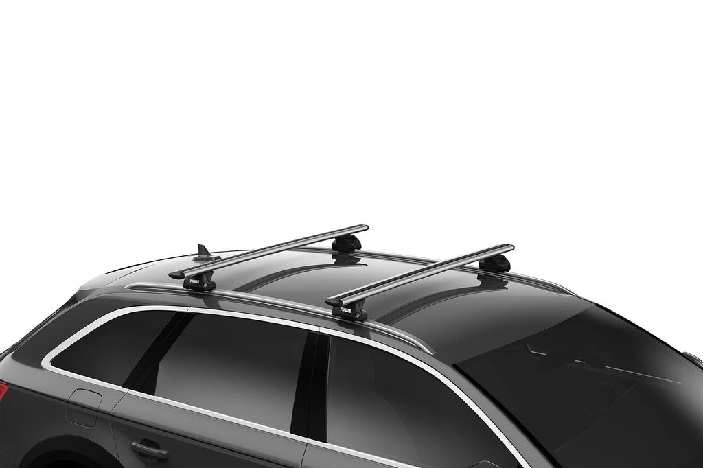 Thule Evo Flash Rail Fuß 7106 Direkte Dachreling One Key Lock Slide Professional Bar 710600 (Square Wing/Evo-kompatibel)