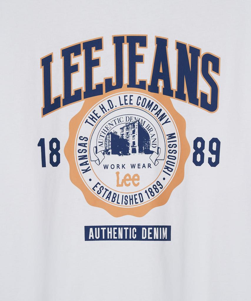 LEE Jeans Graphic Long Sleeve T-Shirt White