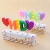 New Colorful HBD English Letter Candle Creative Party Party Baking Birthday Cake Love Candle
