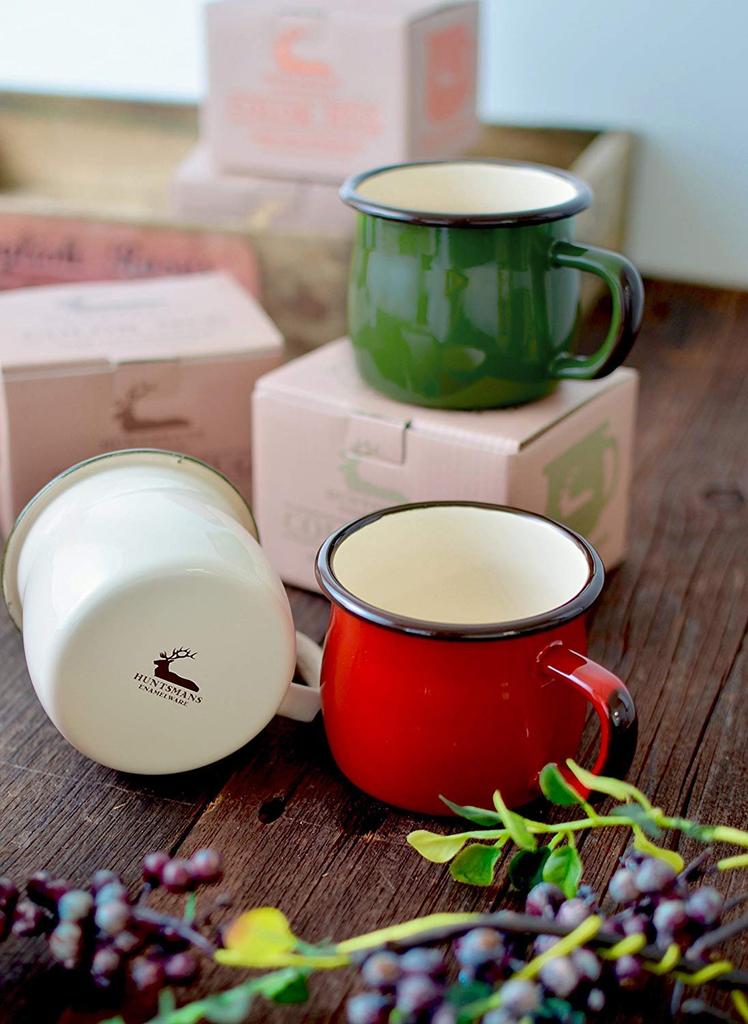 HUNTSMANS Enamel Mug, River Gum Green, 380ml
