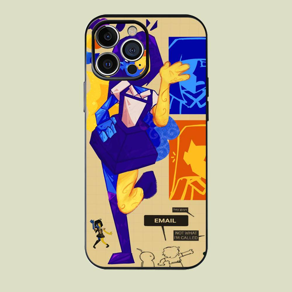 Anime E-Ena Graphic Sthetic Black Matte Phone Case For iPhone 17 16 15 14 13 12 Pro Max Silicone Soft Back Cover
