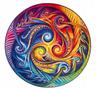Wooden Puzzle Mandala Spiral Incarnation