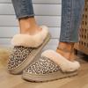 Fashion Plus Size Women Indoor Warm Fluffy Slippers Soft Faux Fur Thick Sole Lovers Winter Platform Shoes Female Male Home Floor Slipper