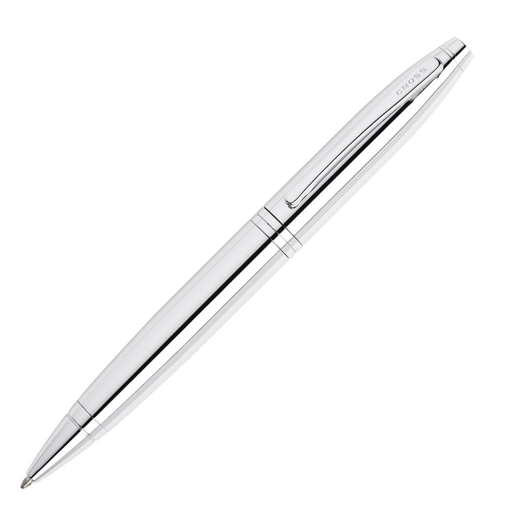 CROSS Ballpoint Karei Pure Officially Imported Pen, Oil-Based, Chrome, AT0112-1,