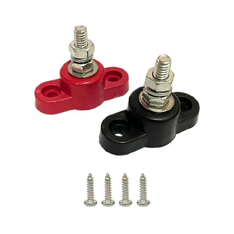 Power Distribution Terminal Block Battery Post Junction 48V Bus Bar Terminals for Car Boats Marine 50A