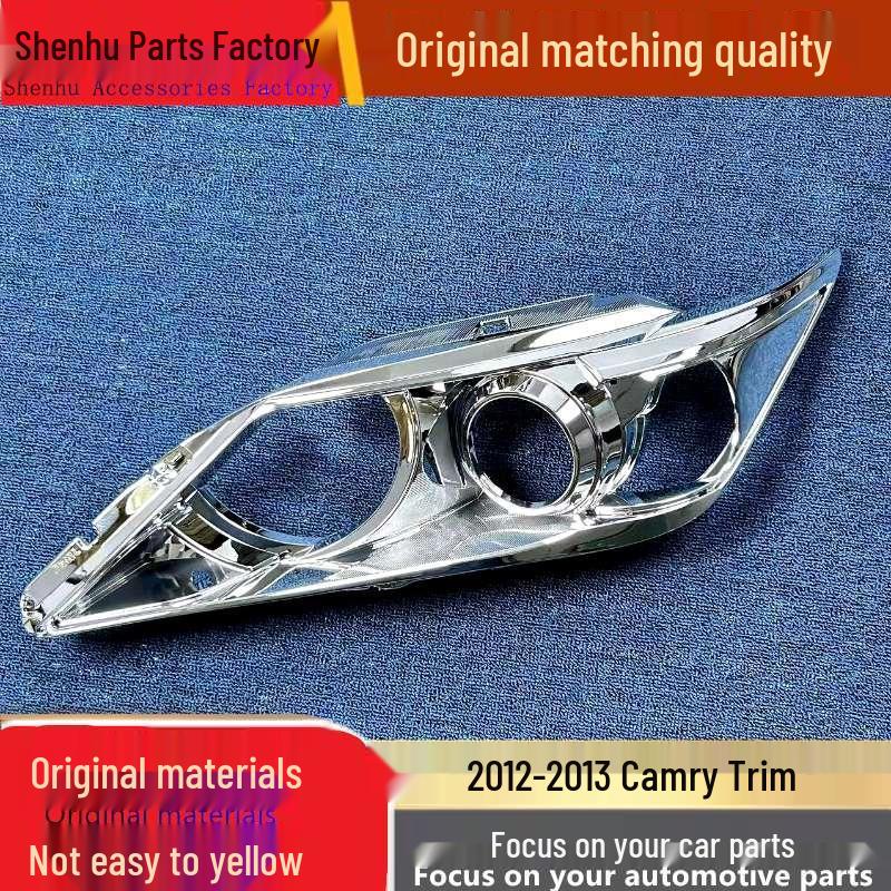 Silver Headlight Trim for 2012-2013 Toyota Camry - Front Decorative Strip Passenger Side Trim
