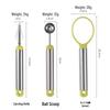 Stainless Steel Fruit Carving Tool Set: Watermelon & Cantaloupe Pitter, Corer, Ball Scooper