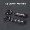 Car Tire Wheel Valve Caps Cover Suede Car Key Chain Ring Keychain For Toyota GR Corolla Yaris Aygo Prius CHR Camry Auris Avensis