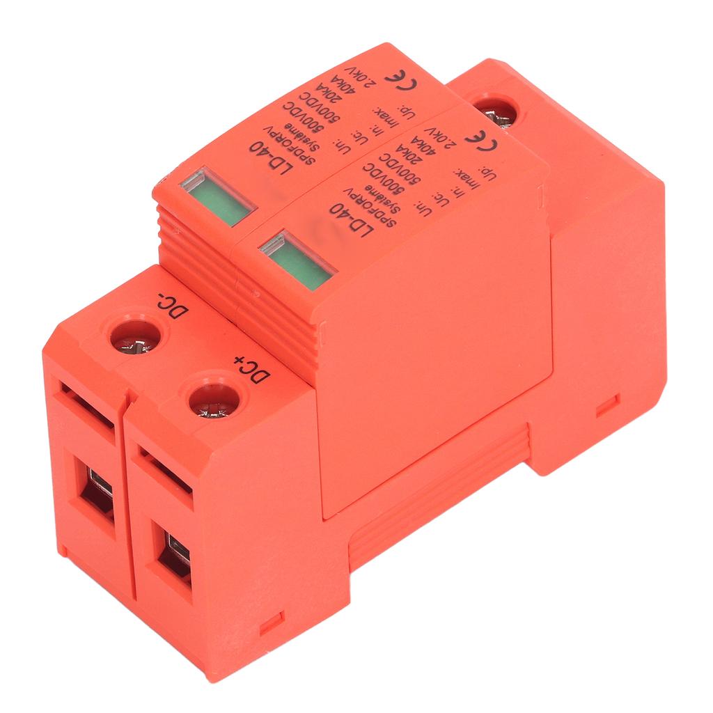 PV Surge Protection Device Photovoltaic Circuit Breaker Protector 2P 20‑40KA DC 500V