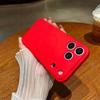Liquid Silicone for iPhone17ProMax Magnetic Mobile Phone Case 16 Fine Hole Lens Apple 13 Soft Protective Case