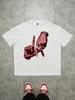Summer Men's Los Angeles Sign Printed Round Neck T-shirt Cotton Street Loose Breathable Short Sleeve Large