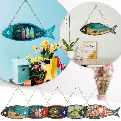 Wooden Fish Pendant Ornament Decoration Home Decoration Pendant Garden Pendant Pendant