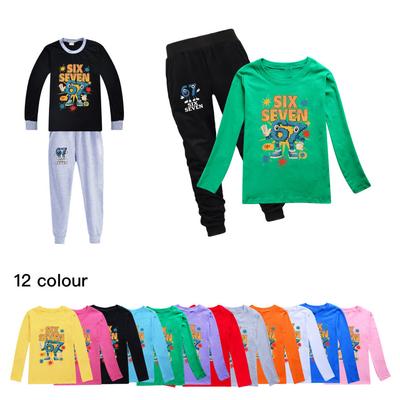 5262 Děti Kluci Dívky Steal a Brainrot 67 Potisk Tričko Kalhoty Oblečení Set