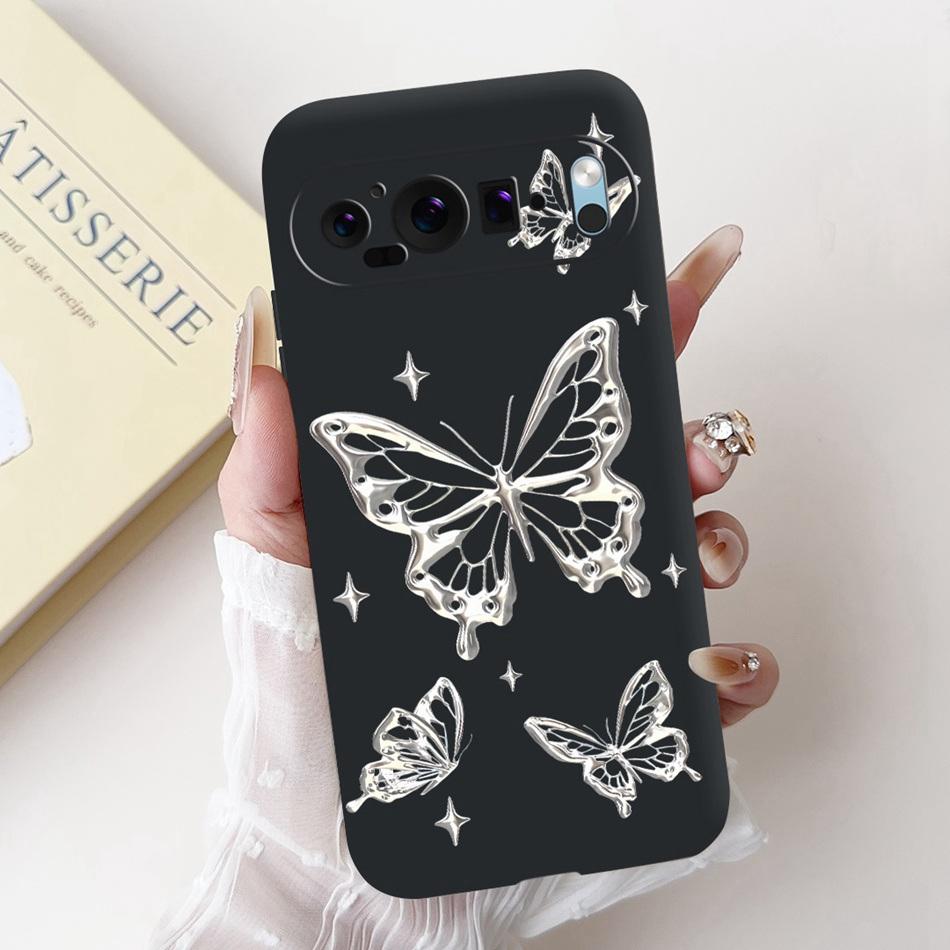 For Google Pixel 9 Pro 9A Pixel9 New Fashion Dusk Beach Painting Phone Case For Google Pixel9A 9 9Pro Black Silicone Soft Case
