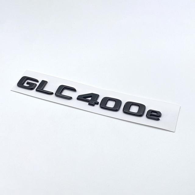 3D Chrome Black Letters GLC300de GLC300e GLC350e  GLC400e 4Matic Emblem for Mercedes Benz GLC X253 Car Trunk Logo Sticker