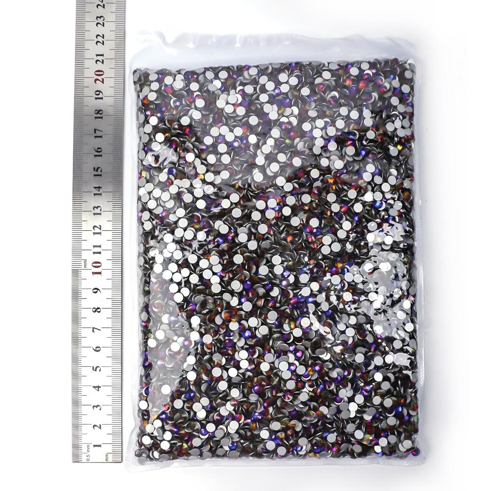Weichen Big Bag Flat Bottom Diamond Color Plated Crystal Diamond Decorative Rhinestone Diy Nail Art Glass Jewelry Accessories