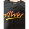 Used Alva T-shirt Black Gradient Logo Double-sided Print FJ
