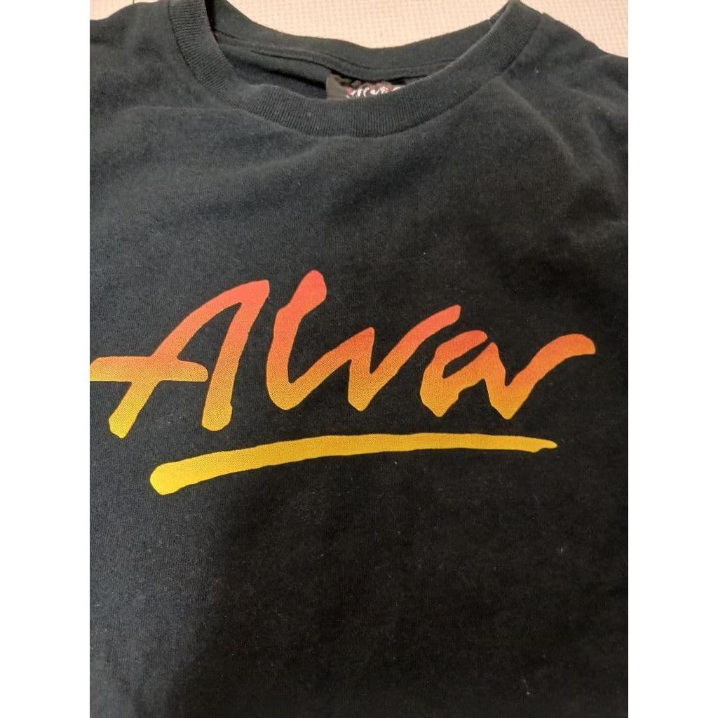 Used Alva T-shirt Black Gradient Logo Double-sided Print FJ
