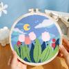 Russian Punch Needle DIY Kit: Handmade Wool Base for Fun Embroidery Projects