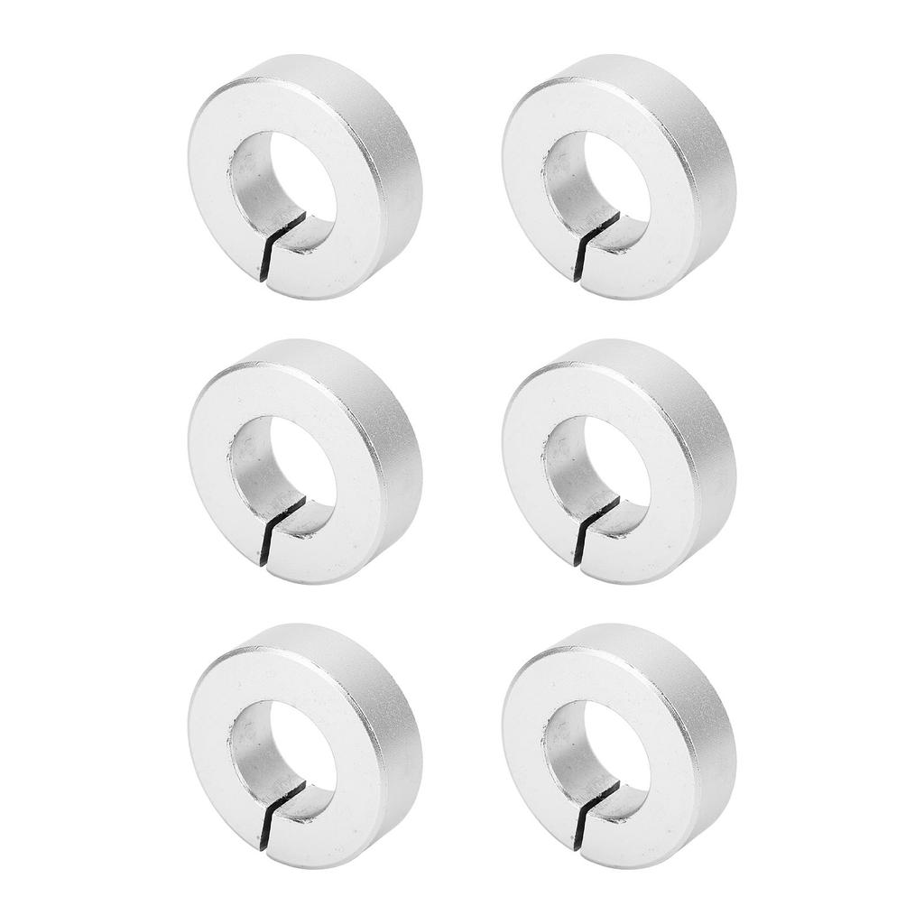 6 Stück Wellenring Aluminiumlegierung Stark Leicht Klemmring Lineare Bewegungsbegrenzung 4 5 Zoll Bohrung