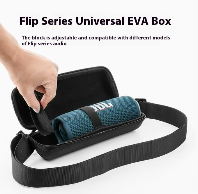Travel Organizer Case with Shoulder Strap for JBL Flip 7/Flip 6/Flip 5/UE BOOM 3/Beats Pill+ Bluetooth Speakers, Protective Carrying Case