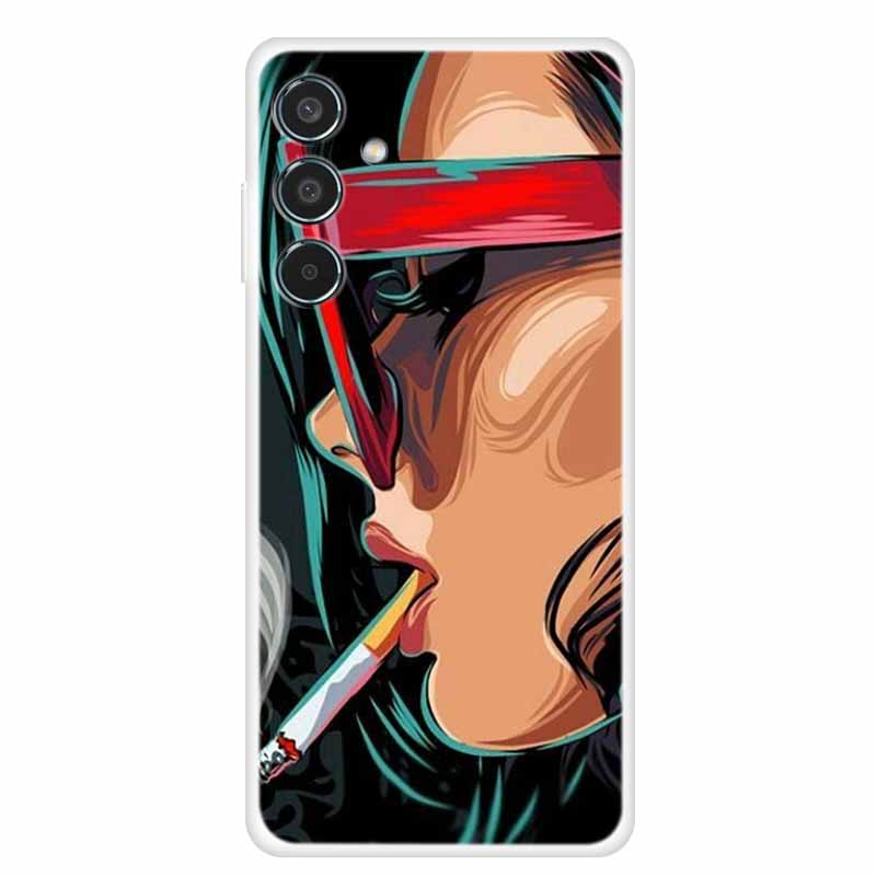 

Clear Cases For Samsung A16 Case Luxury Printed Black TPU Phone Cases for Samsung Galaxy A16 4G 5G Covers A 16 a16 Back Shells Galaxy A16 4G 5G