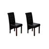 Day and Night - Day and Night Dining Chairs 2 Units Black Synthetic Leather