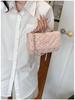 2026 Chic Diamond Lattice PU Leather Crossbody Bag – Trendy Versatile One-Shoulder Bag for Women